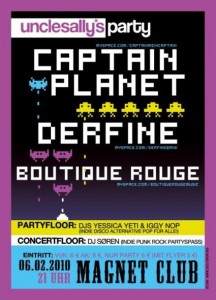 Captain Planet / Boutique Rouge / Derfine – Blick zurück Captain Planet / Boutique Rouge / Derfine – Blick zurück